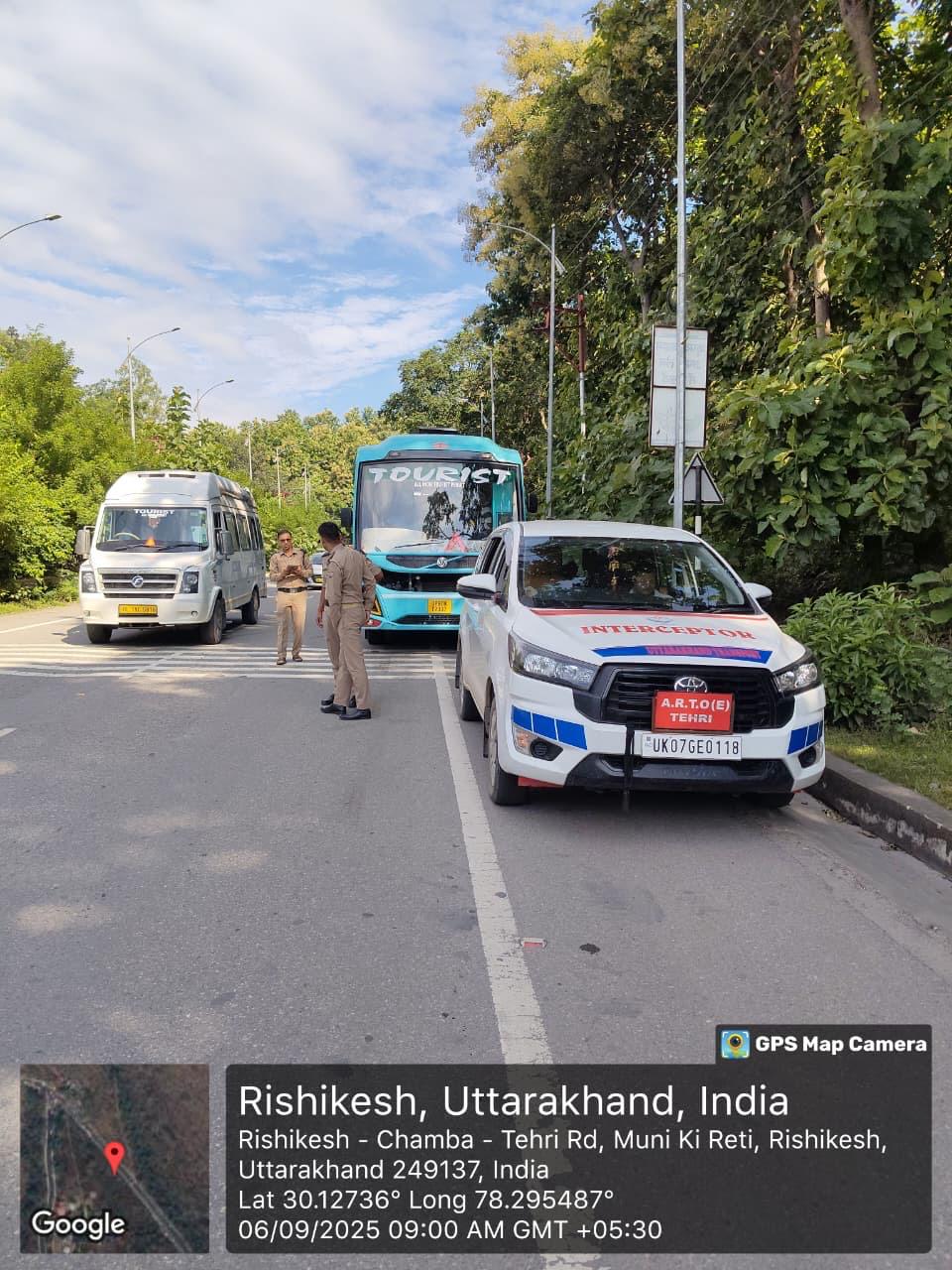 टिहरी में सड़क दुर्घटनाओं की रोकथाम हेतु विशेष अभियान, 43 वाहन चालान